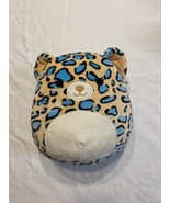 Squishmallows Liv the Leopard Spotted Plush Cream Teal 8&quot; Cat 2019 Kellytoy - £6.88 GBP