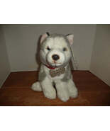 F.A.O. Scharz Grey &amp; White Plush Dog NWT - €21,30 EUR