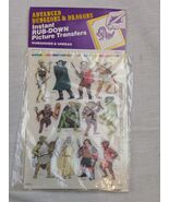 Dungeons &amp; Dragons Instant Rub-Down Picture Transfers #1500-4, Humanoid ... - $19.79