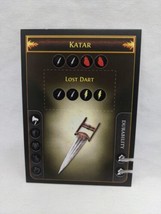 *Punched* Path Of Exile Exilecon Katar Lost Dart Rare Trading Card - £38.65 GBP