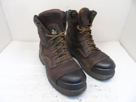 TIMBERLAND PRO Men&#39;s 8&quot; Endurance HD CTCP Work Boots A1Q5U Brown Size 8.5W - $49.87