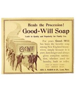 George Marsh Good Will Soap 1897 Advertisement Victorian Procession ADBN... - $369.57 MXN