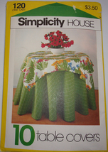 Simplicity House 10 Table Covers #120 Uncut - £3.98 GBP
