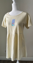 Vtg Top Threads II Fish Graphic Yellow Cotton Dress Size Small S 90s Y2K... - $648.27 MXN