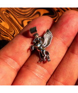 Excellent crafted magic Pendant winged Horse Pegasus - Sterling Silver - £25.16 GBP