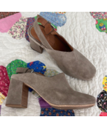 Gentle Souls by Kenneth Cole Women&#39;s Tami slingback heel Sz 10 M clay suede - $515.31 MXN