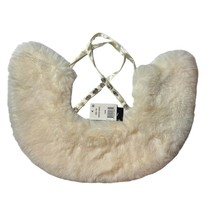 Steve Madden Winter White Faux Fur Collar New - £25.80 GBP
