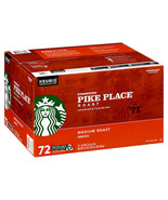 72 Starbucks Pike Place Medium Roast Coffee K-Cups Pods Kosher -Pack of ... - $51.72