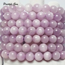 natural  A+++ Cat&#39;s eye Madagascar kunzite 9-10mm smooth round gem stone for jew - $35.91