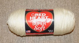 Red Heart Super Soft Off White Yarn Worsted Crochet Knit 4ply 10oz NEW!  D/C! - £7.72 GBP