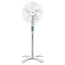Optimus 16 in. Wave Oscillating 3-Speed Stand Fan with Remote Control - £76.12 GBP