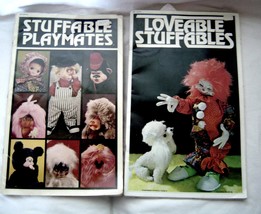 2 Vintage Lovable Stuffables and Stuffable Playmates Instruction Booklets Rare - £19.57 GBP