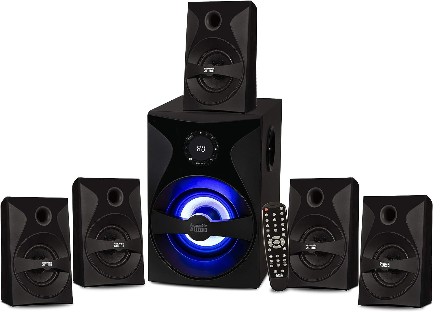 An Acoustic Audio By Goldwood Bluetooth 5.1 Surround Sound System With Led Light  			