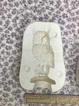 Owl on Branch Realistic Ceramic Mold Duncan 32B 6x3&quot; GREAT DETAIL! - £23.69 GBP