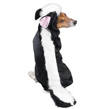 MPP Dog Halloween Costume Lil Stinker Skunk Outfit Fuzzy Black White Stipe Pick  - £22.18 GBP+