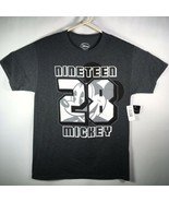 Mickey Size Medium Nineteen 28 Graphic Gray T Shirt NWT - $24.74