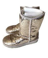 Ugg Sequin Womens Size 7 Boots Sequinned Sheepskin Fur Lined F190012D EV... - £39.35 GBP