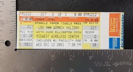 LEE ANN WOMACK - VINTAGE DEC. 12, 2001 UNUSED WHOLE FULL CONCERT TICKET - $284.31 MXN