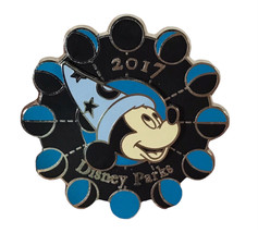 Disney Parks Trading Pin 2017 Sorcerer Mickey Mouse Moon Phases Spinner Pin MINT - £7.98 GBP