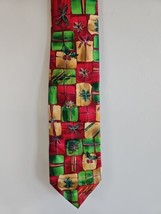 Jerry Garcia Christmas Pattern Neck Tie, Surprise Package Fifty-Two, 100% Silk - £9.71 GBP
