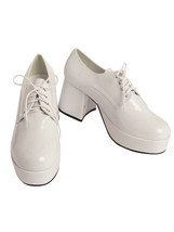 Mens White Pimp Platform Shoes - £110.05 GBP