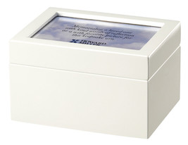 Howard Miller 800-205 (800205) Precious Ivory Memorial Cremation Urn Chest - $109.99