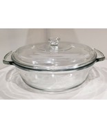 Anchor Hocking Clear Glass Ovenware Round 9” 2-Quart Casserole Dish w/Lid - $14.25