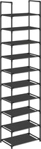 Songmics Shoe Rack, 10-Tier Shoe Shelf, Shoe Storage, Black Ulsh010B02 - $35.99