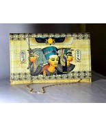 Three Egyptian Kings Women Portfolio Nefertiti King Tut Printed Leather ... - £36.16 GBP