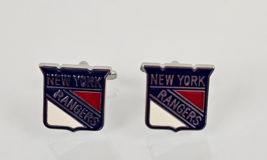 New York Rangers Cufflinks--NHL Hockey Sports Groomsmen Wedding Christmas Gift - £23.73 GBP
