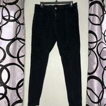 Women’s extra large, distressed, black skinny jeans - £7.05 GBP