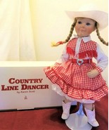 1995 Danbury 20&quot; COUNTRY LINE DANCER DOLL &quot;AMBER&quot; by Artist Karen Scott ... - £11.81 GBP