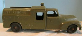Vintage Hubley Kiddie Toy No. 469 Green Bell Telephone Truck Made In USA - $43.20