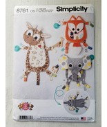 Simplicity 8761 Pattern Baby Sensory Blanket Giraffe, Elephant, Fox - £8.60 GBP