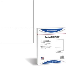 Printworks Professional 3 1/2&quot; Perforated Paper, 500 Sheets, 20, White (... - £25.14 GBP