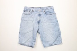 Vintage Y2K 2001 Levis 569 Mens 34 Distressed Loose Fit Denim Jean Shorts Jorts - £34.40 GBP