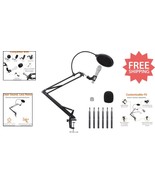 14 Inch Adjustable Microphone Stand with Double Pop Filter - Enhance You... - $532.12 MXN