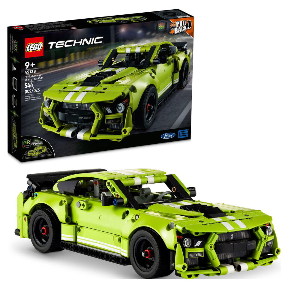 LEGO Technic Ford Mustang Shelby GT500 Building Set 42138 - Pull Back Dr... - $79.20