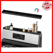 Versatile 30-Inch Magnetic Stove Shelf - Kitchen Organizer with Safety B... - $30.68