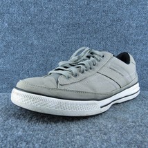 SKECHERS  Men Sneaker Shoes Gray Fabric Lace Up Size 10.5 Medium - £19.49 GBP