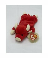 TY Beanie Baby Snort The Bull 1995 Retired PVC Pellets Vintage 90&#39;s - €17,82 EUR