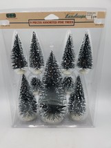 Lemax 9 Pieces Assorted Pine Trees - £9.80 GBP
