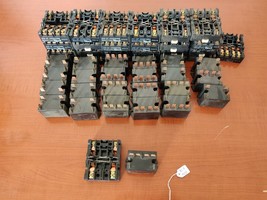 Lot of 24 Aromat / Panasonic JH2A-W-AC240V-Q Relays w/ 26 JH1-SF Sockets... - $772.24