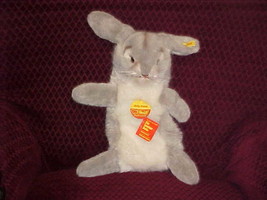 14&quot; Steiff Rabbit Jolly Hase Plush Puppet Toy With Tags Number 3480/40 - £78.35 GBP