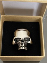 316L Stainless Steel Skull Ring for Men or Women + Gift Box Size 8.5 - £12.17 GBP