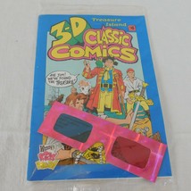 3D Classic Comics Treasure Island 4 Wendys Kids Meal 1994 Mini Comic Gla... - £6.15 GBP