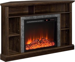 Overland Electric Corner Fireplace For Tvs Up To 50&quot;, Espresso - £502.21 GBP