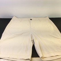 Gap Women Shorts Size 10 Cotton Blend Tan Chino Bermuda  Classic Stretch - £10.95 GBP