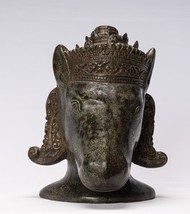 Ancien Khmer Style Bronze Hayagriva Kalkin Cheval De Vishnu - 29cm/12 &quot; - £587.57 GBP