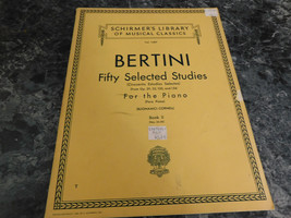 Bertini Fifty Selected Studies Op 29,32,100,134 Vol 1589 Book II (26-50) - $74.37 MXN